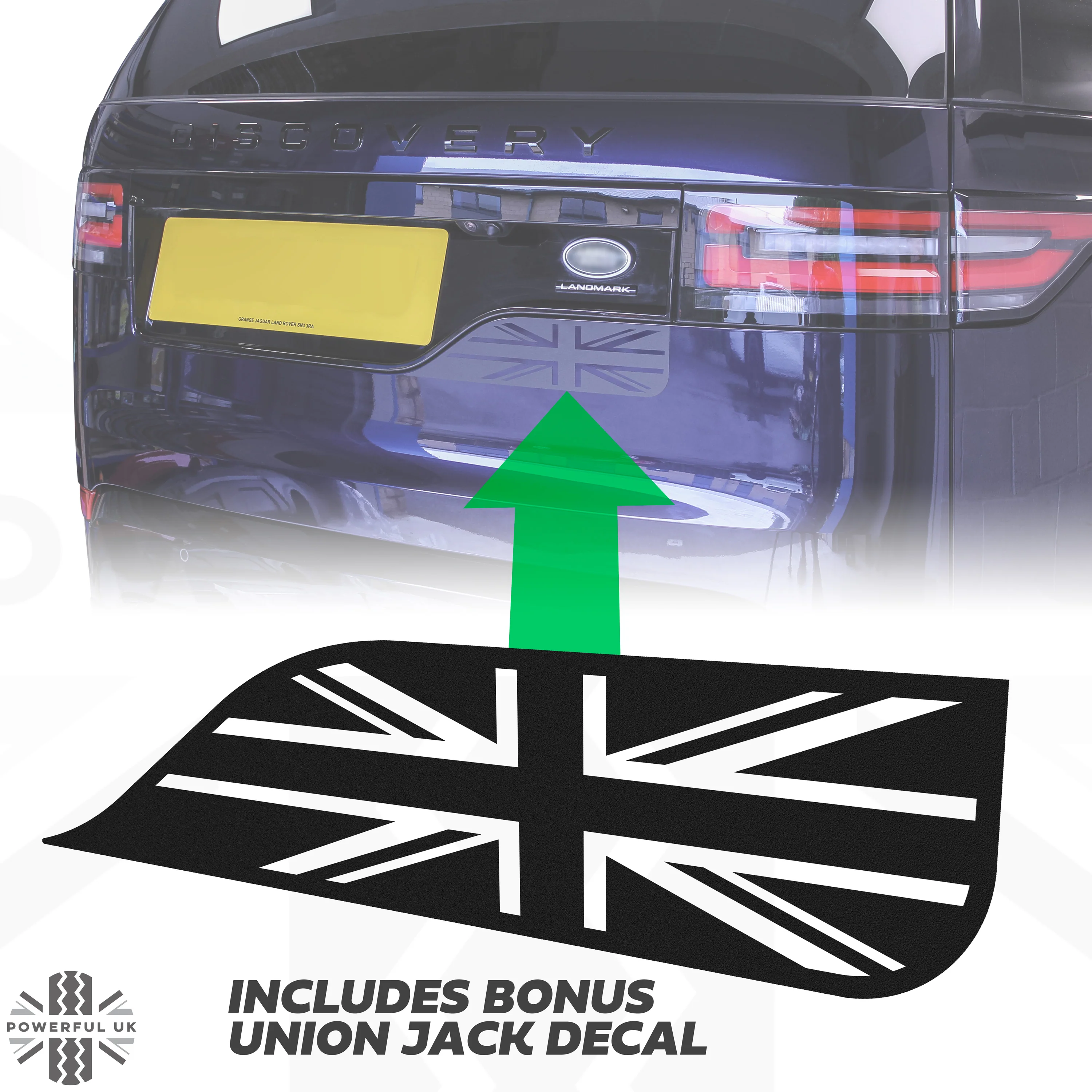 Tailgate Number Plate Moulding in Black for Land Rover Discovery 5 Dynamic - Image 12