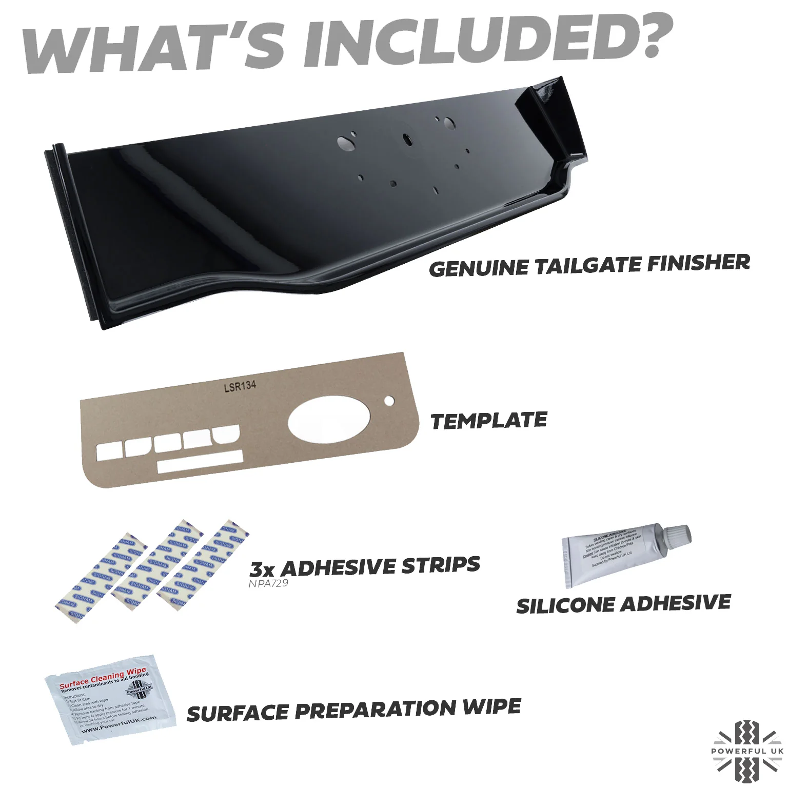 Tailgate Number Plate Surround Panel in Gloss Black for Land Rover Discovery Sport - Genuine - Image 4