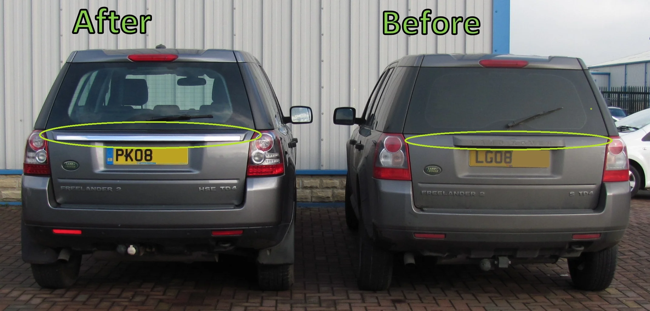 Tailgate Panel Kit - Primer/Black - for Land Rover Freelander 2 2007-10 - Image 4
