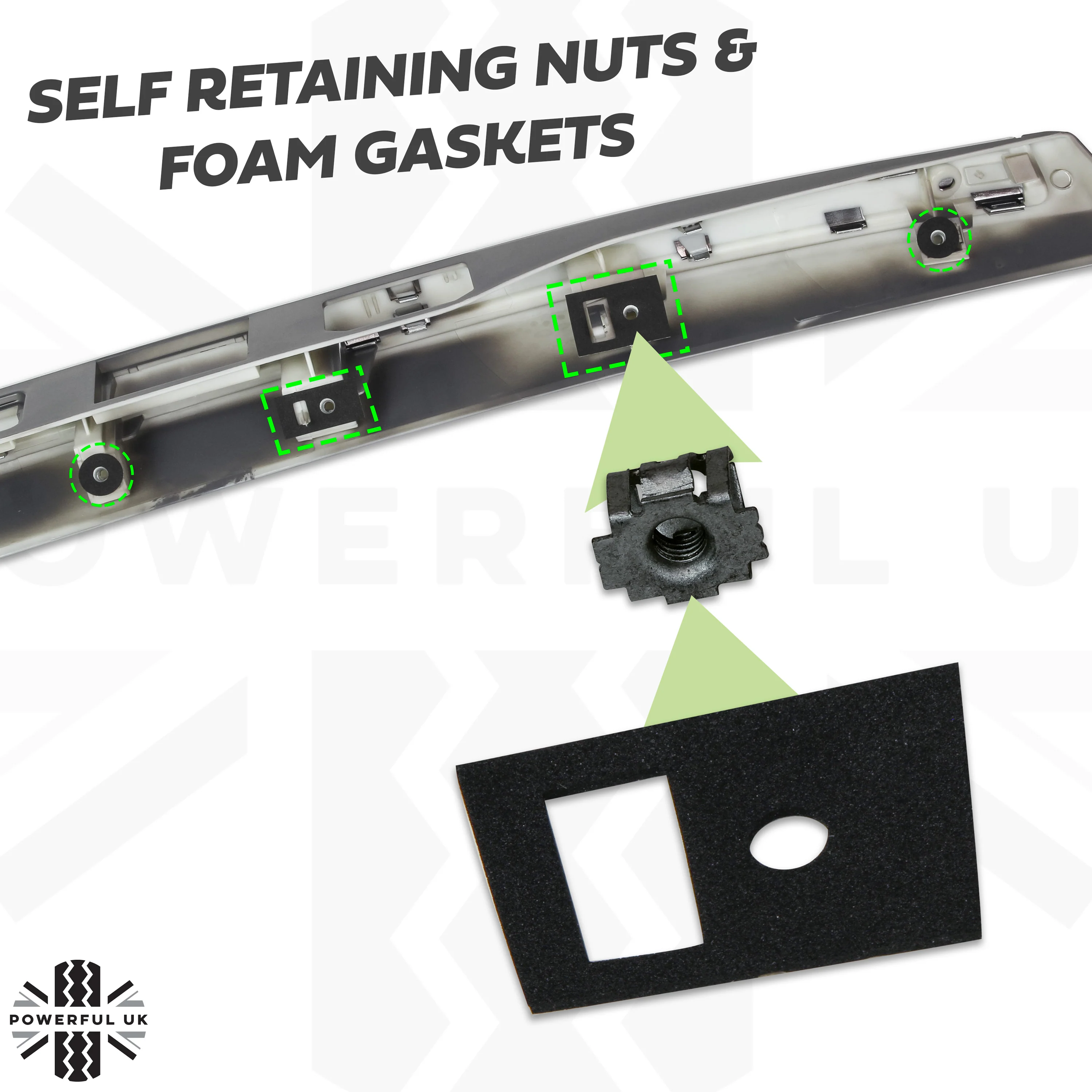 Tailgate Panel Kit - Primer/Chrome - for Land Rover Freelander 2 2007-10 - Image 7