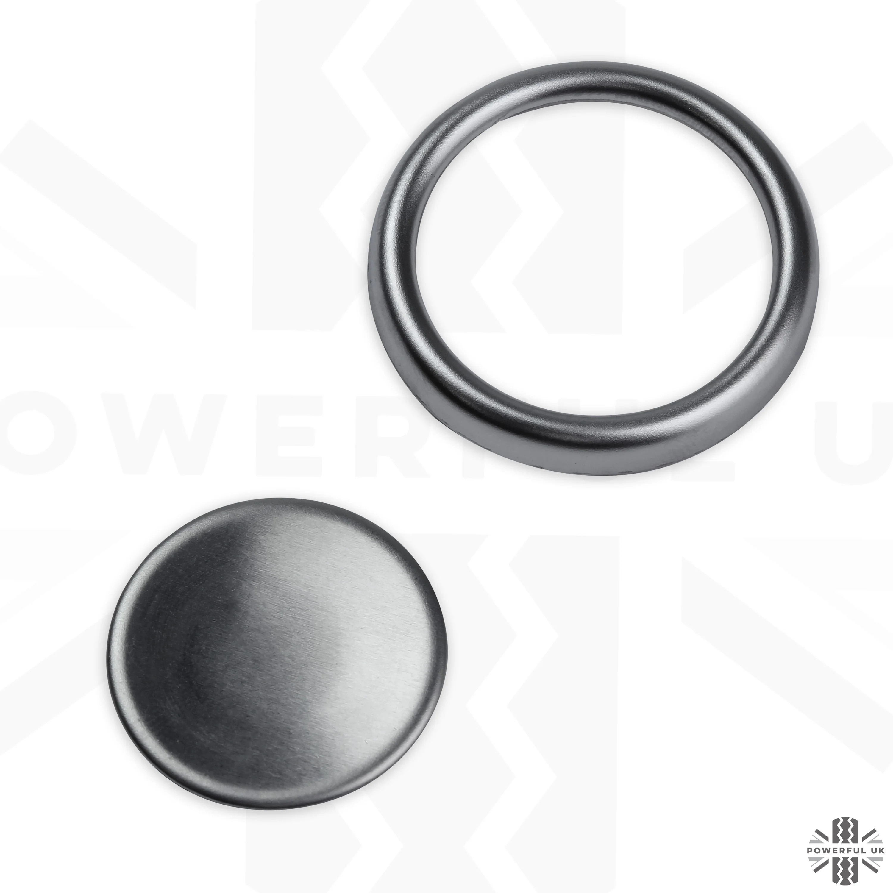 Tailgate Push Switch Cover Kit (Centre & Surround) in Stainless Steel for Range Rover Sport / P38 - Image 6