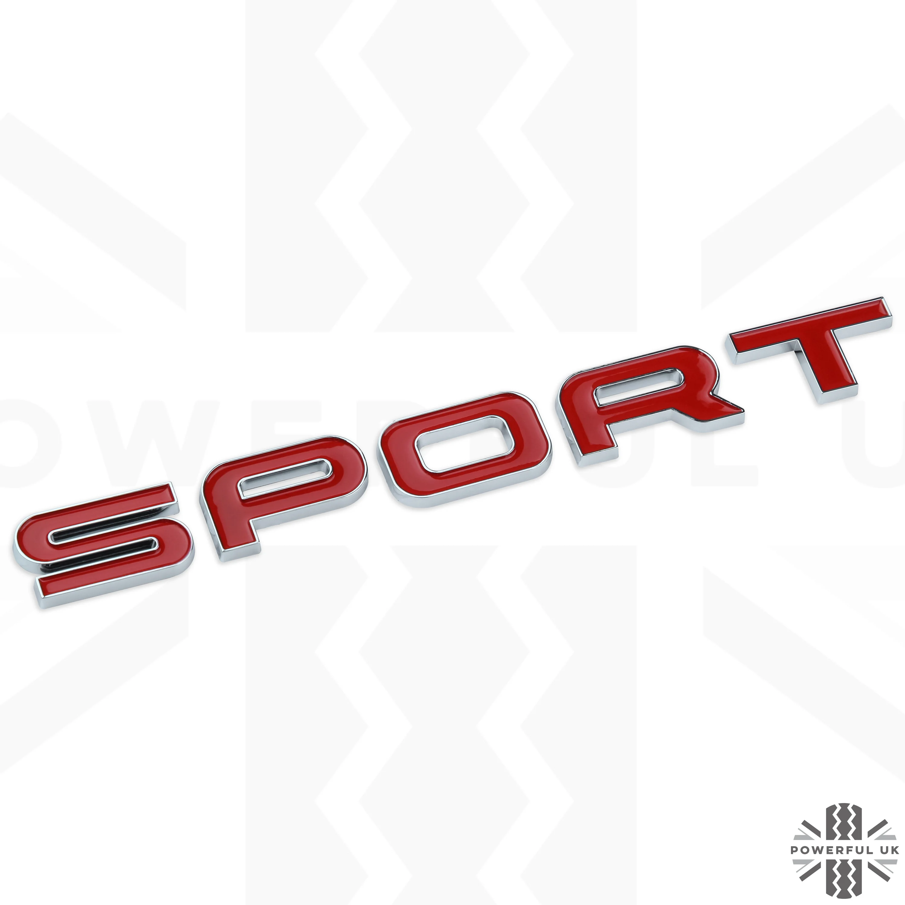 Tailgate SPORT Lettering - Chrome & Red for Land Rover Discovery Sport - Image 2