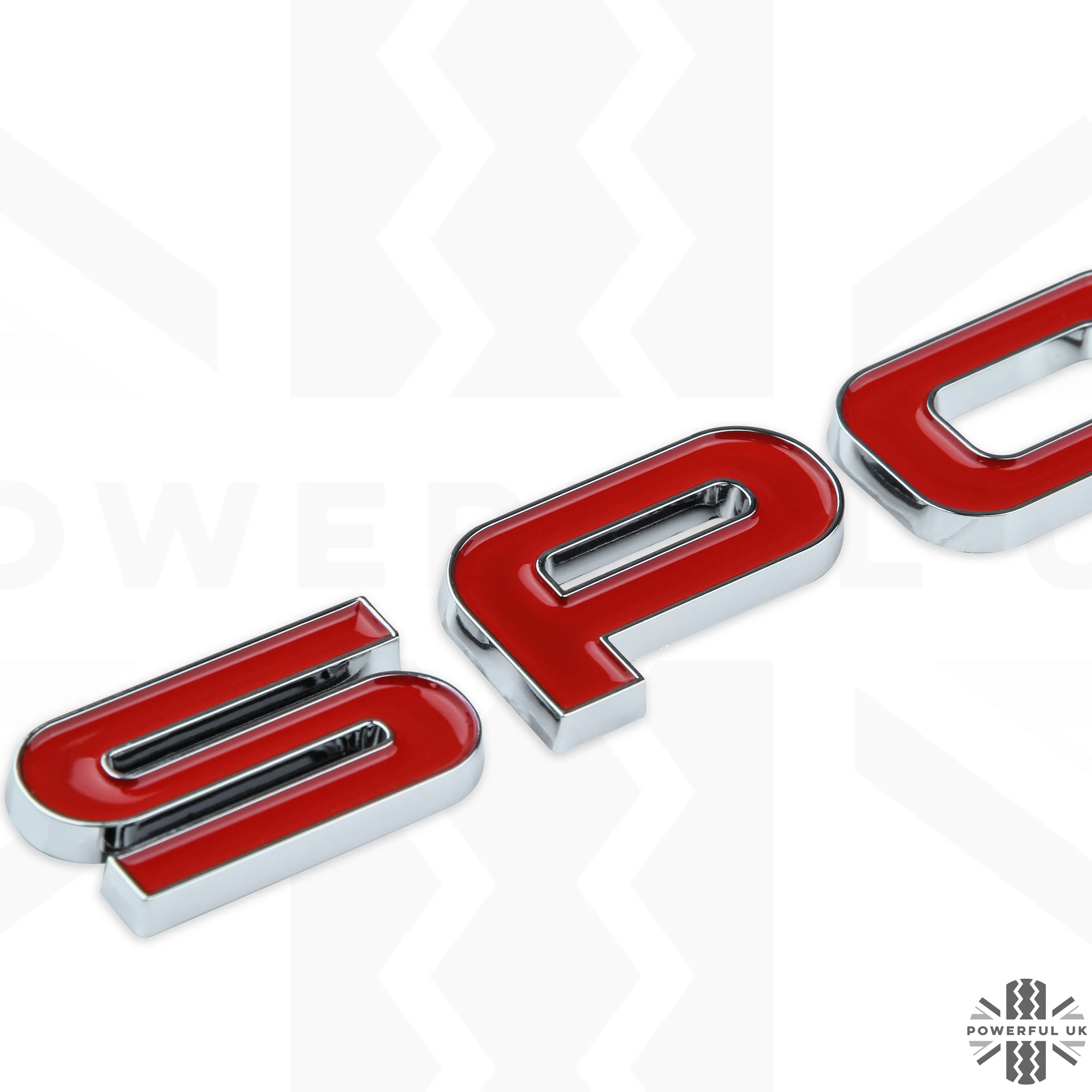 Tailgate SPORT Lettering - Chrome & Red for Land Rover Discovery Sport - Image 5