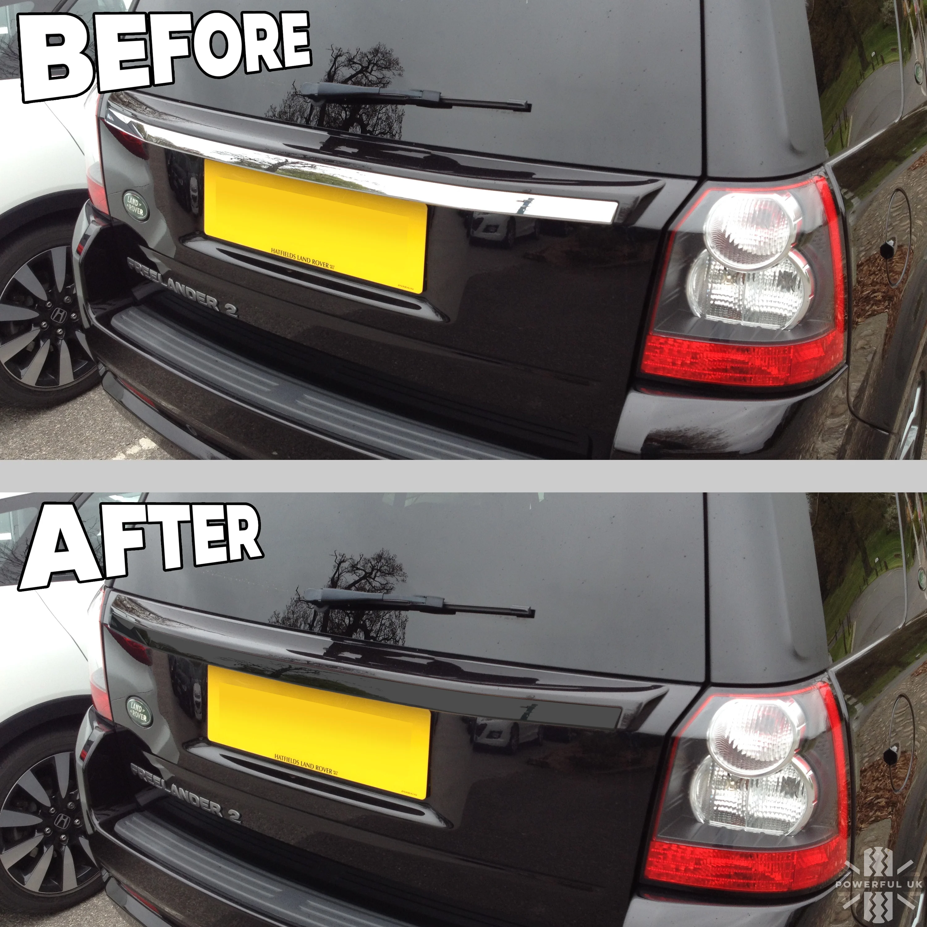 Tailgate Strip Gloss Black - for Land Rover Freelander 2 2010+ - Image 6