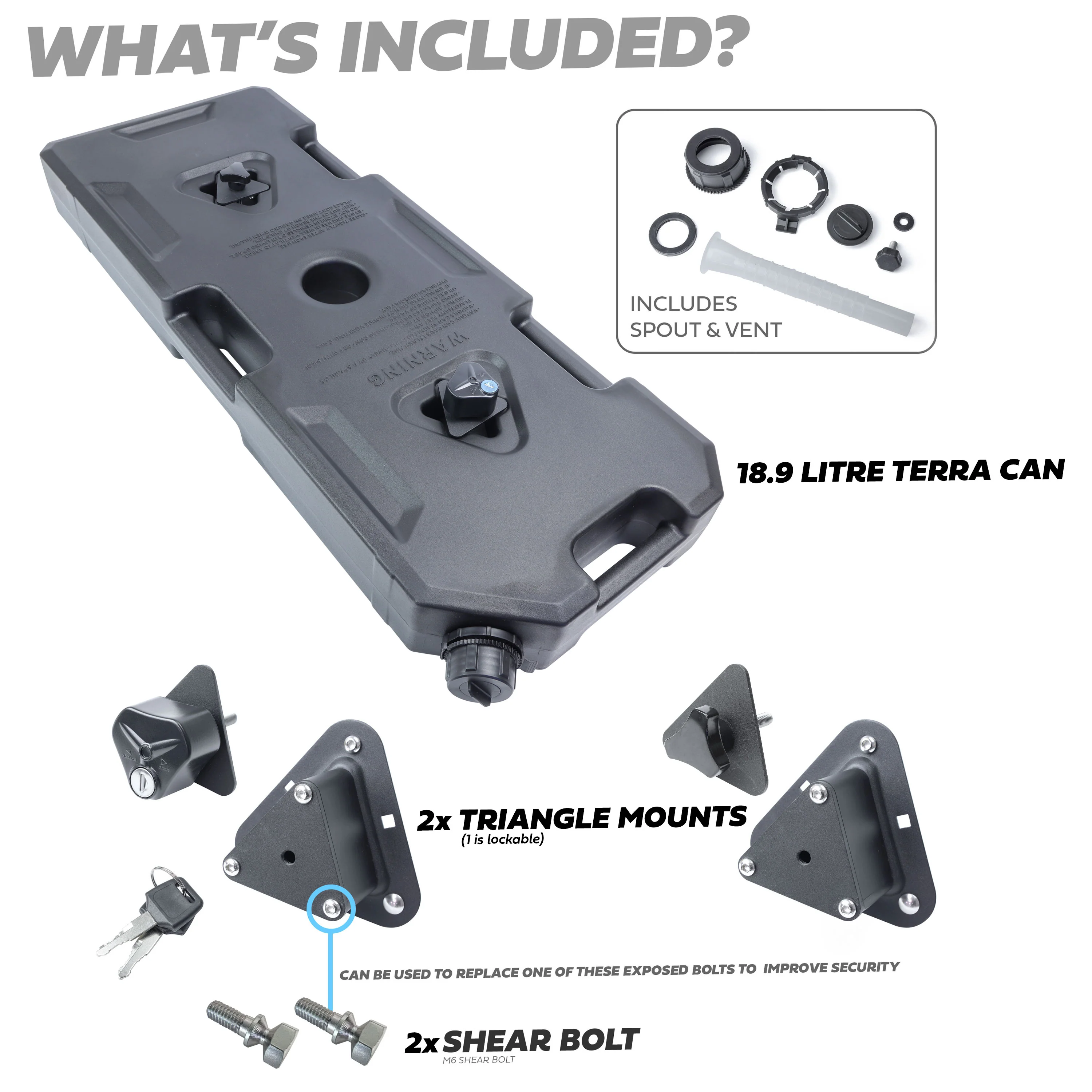 Terrafirma Flat Terra Can - Black - 18.9L - Image 3