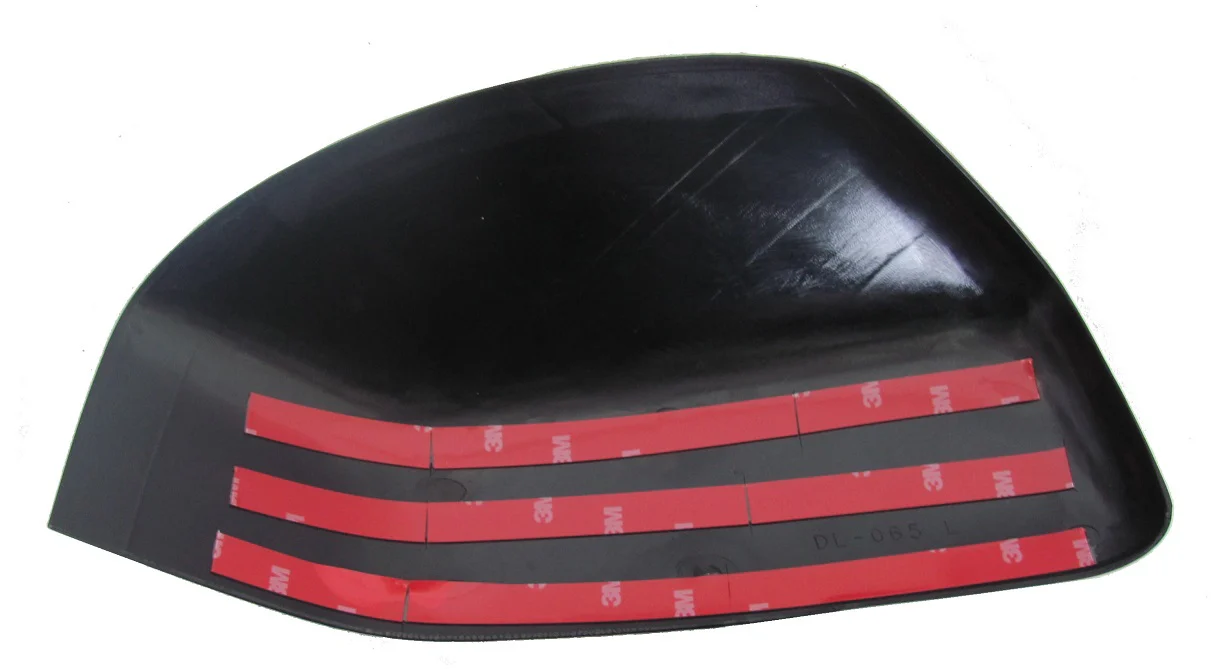 Top Half Mirror Covers for Land Rover Discovery 3 - Matt Black - Image 4