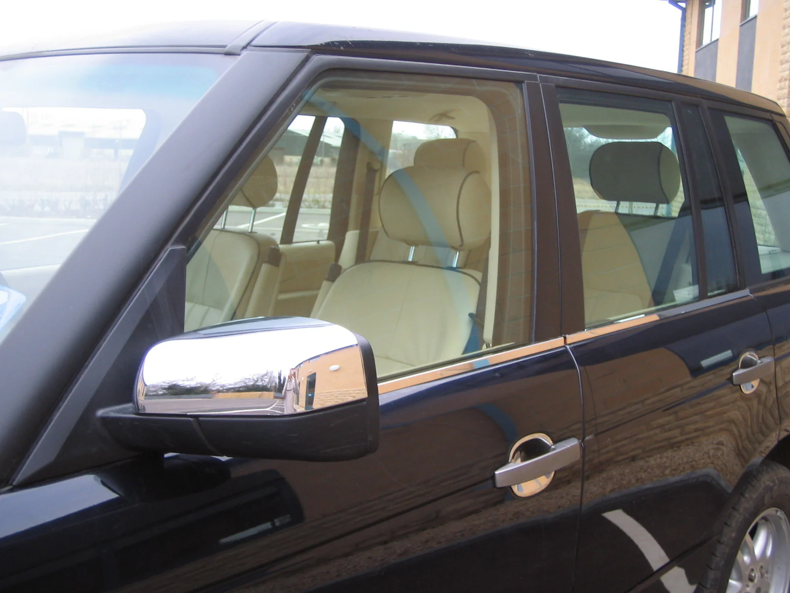 Top Half Mirror Covers for Range Rover L322 (05-09 Mirrors) - Chrome - Image 5