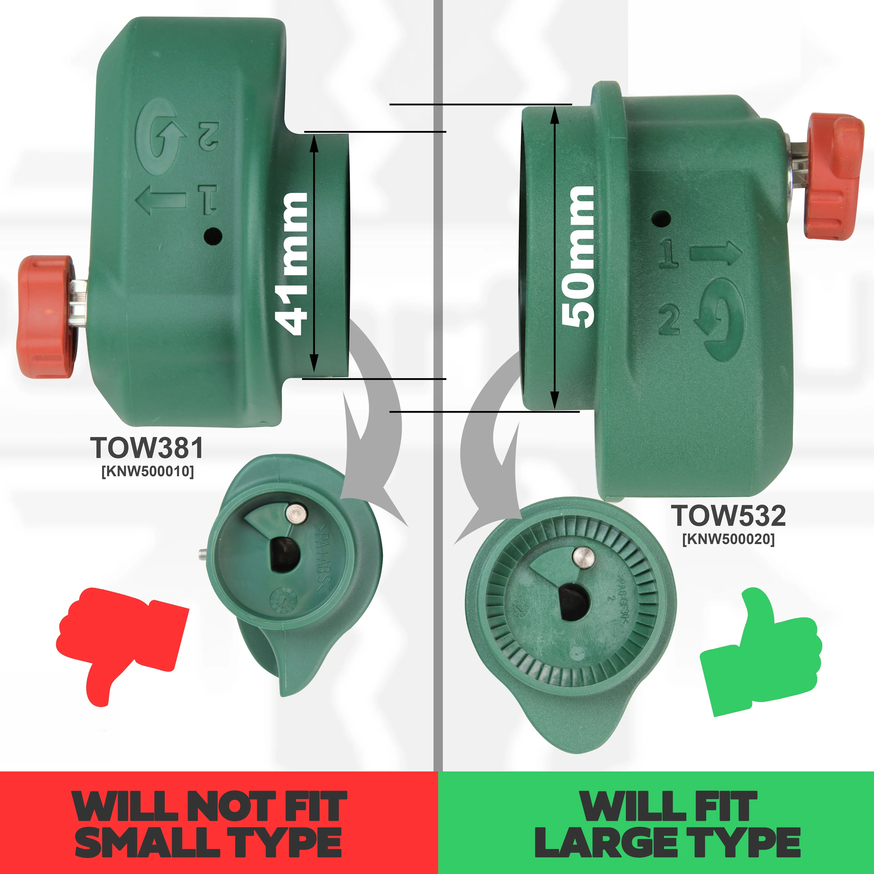 Tow Bar Replacement Red Ratchet Cog (for 50mm Large Type) for Land Rover Discovery 3/4 - Image 8