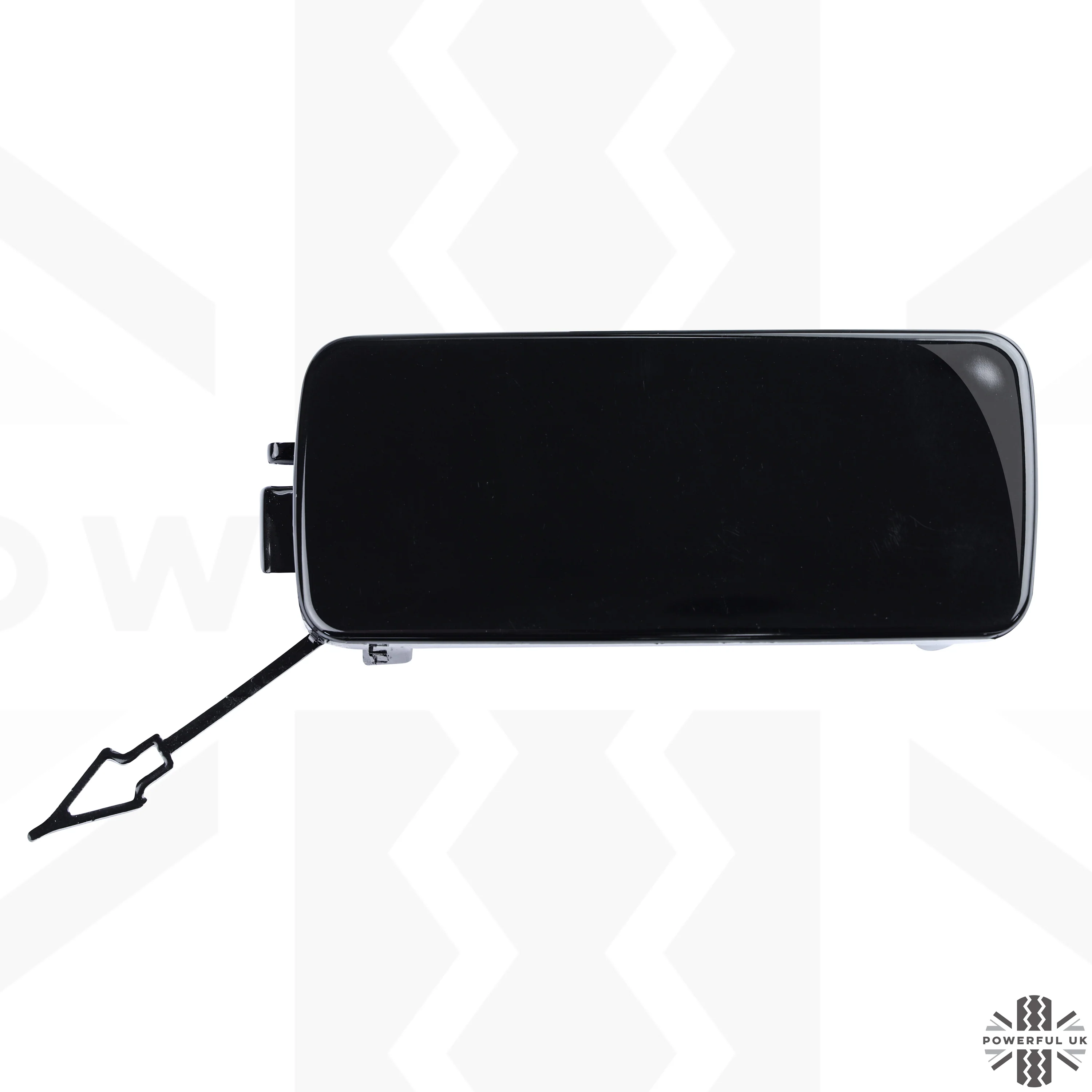 Tow Eye Blanking Plate for Land Rover Defender L663 - Gloss Black - Left - Image 3