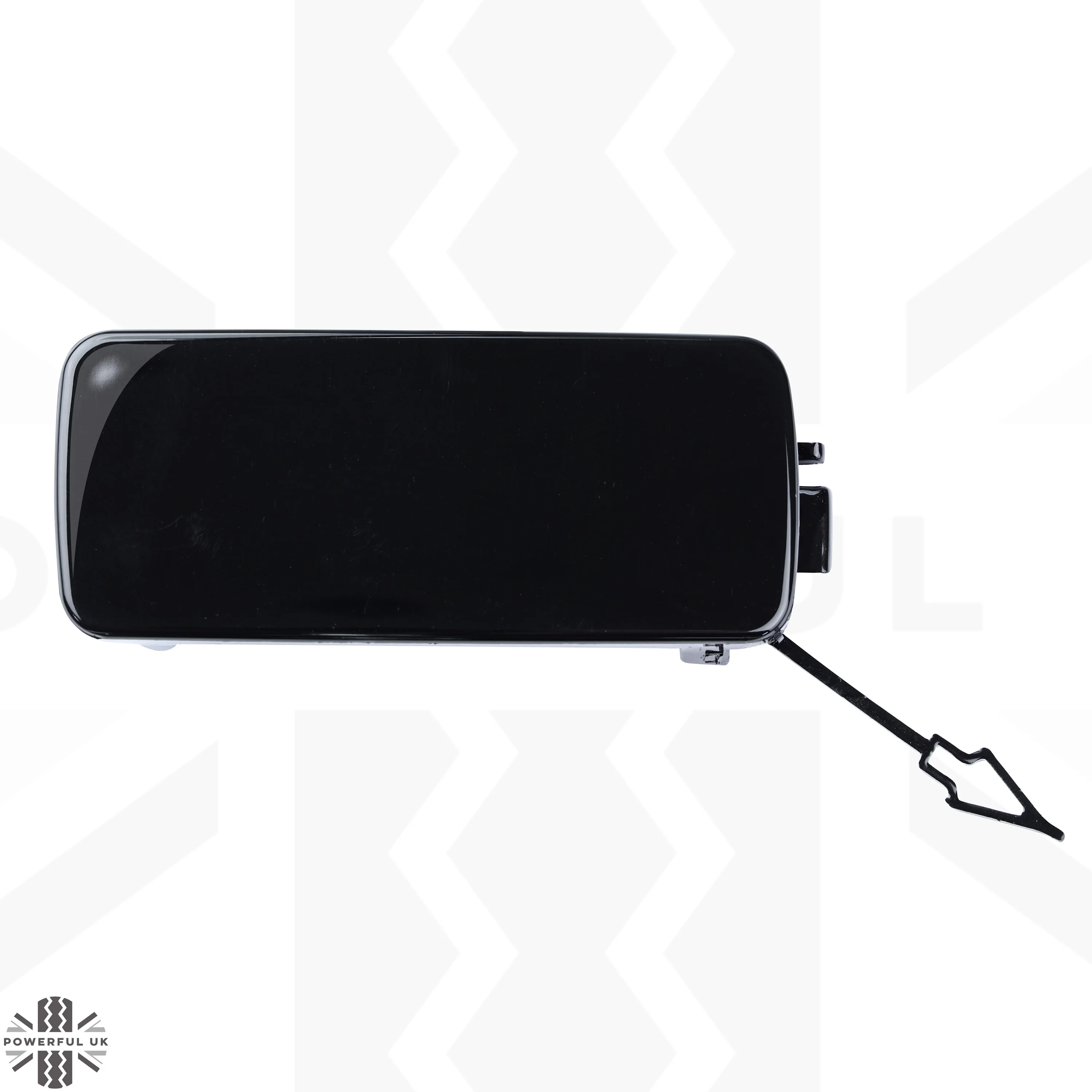 Tow Eye Blanking Plate for Land Rover Defender L663 - Gloss Black - Right - Image 4
