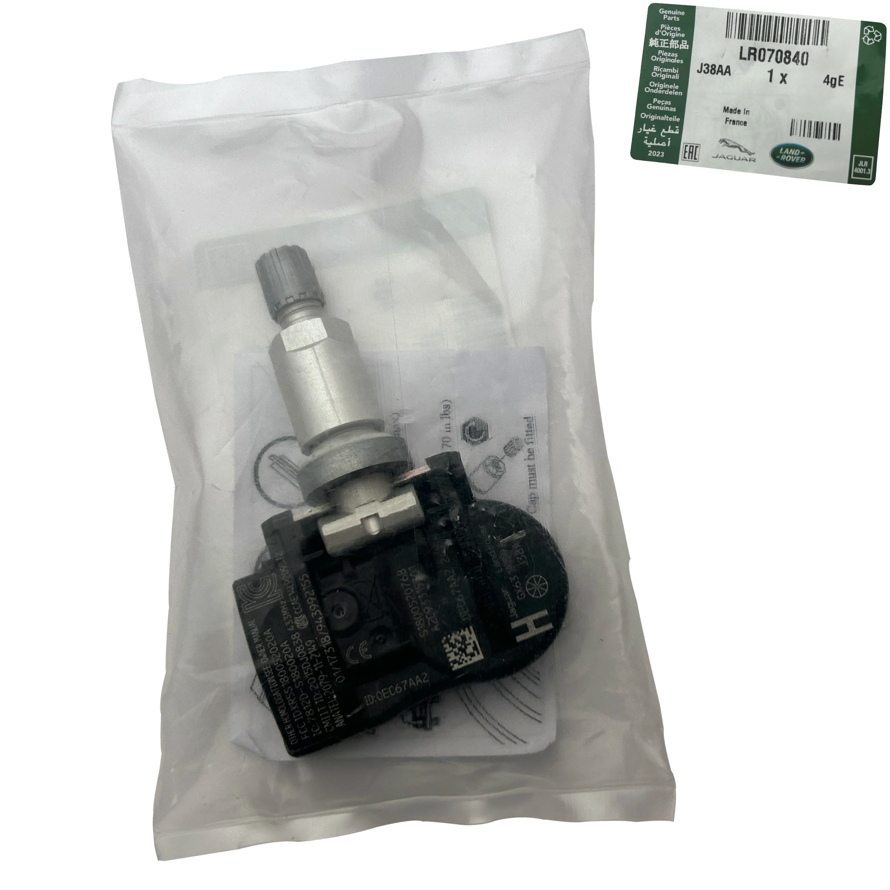 Tyre Pressure Monitoring System (TPMS) Sensor x1 for Range Rover Evoque - Genuine - Image 5