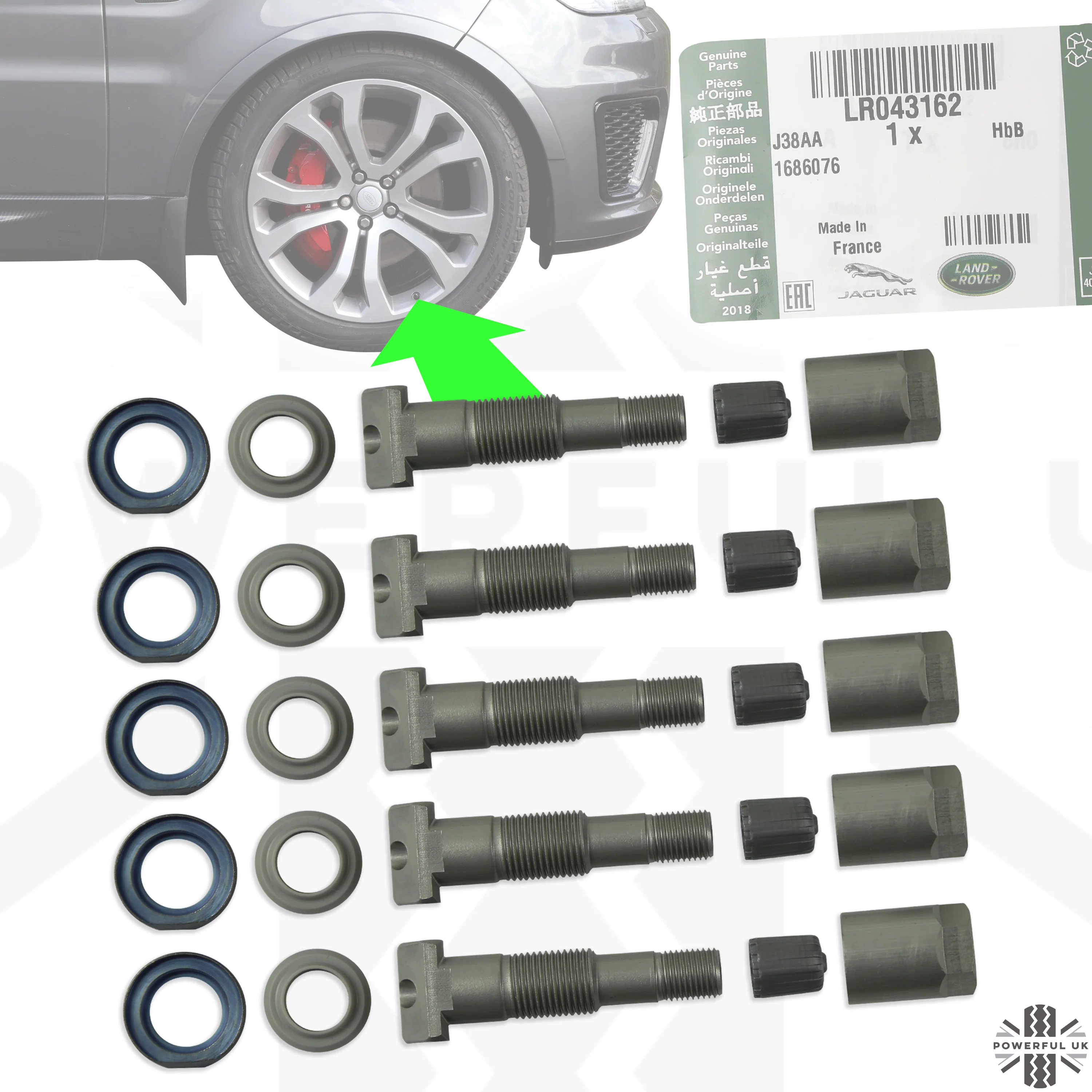 Tyre Pressure Monitoring System (TPMS) Service Kit Range Rover L322