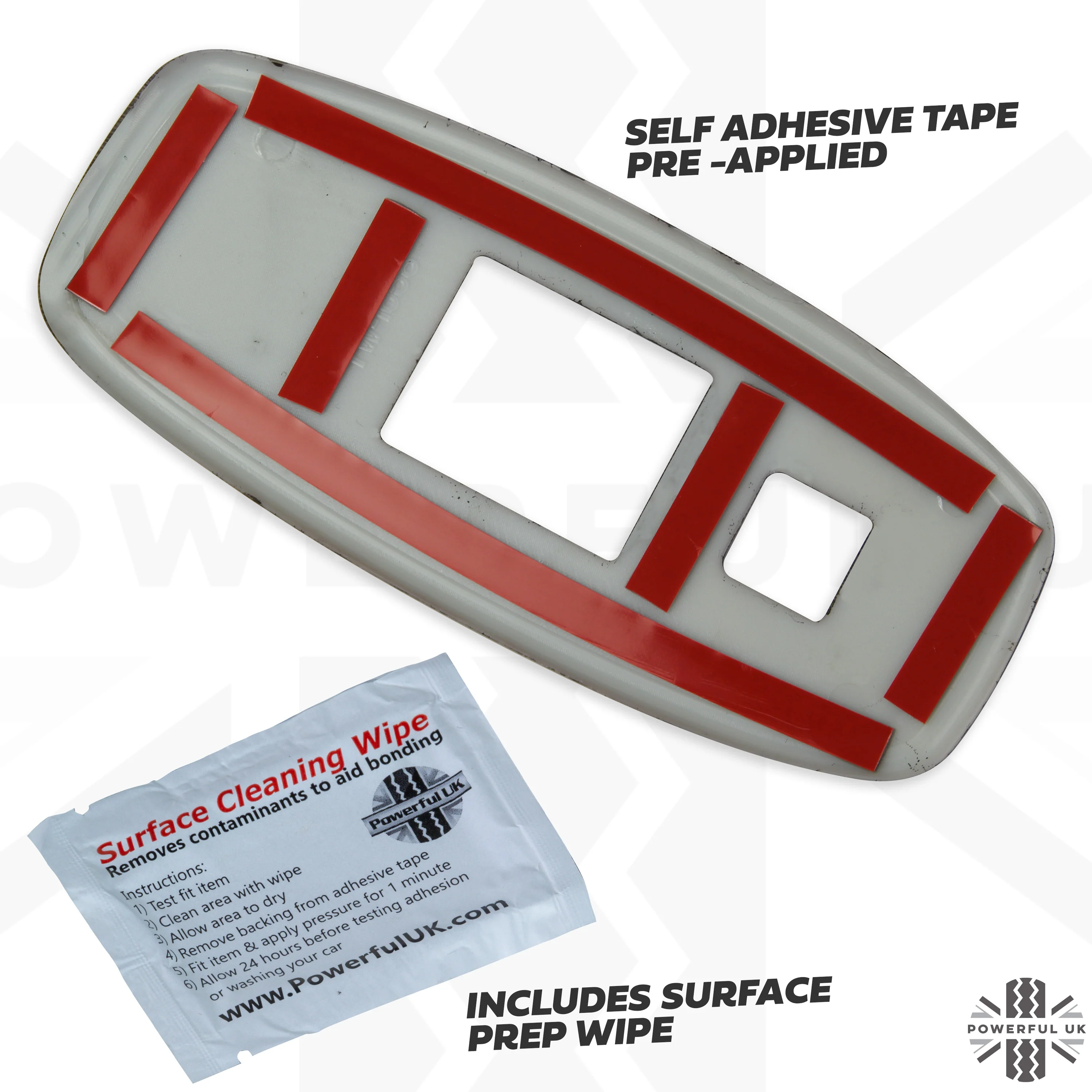 USB Panel Trims x2 - Silver - for Land Rover Defender L663 - Image 6