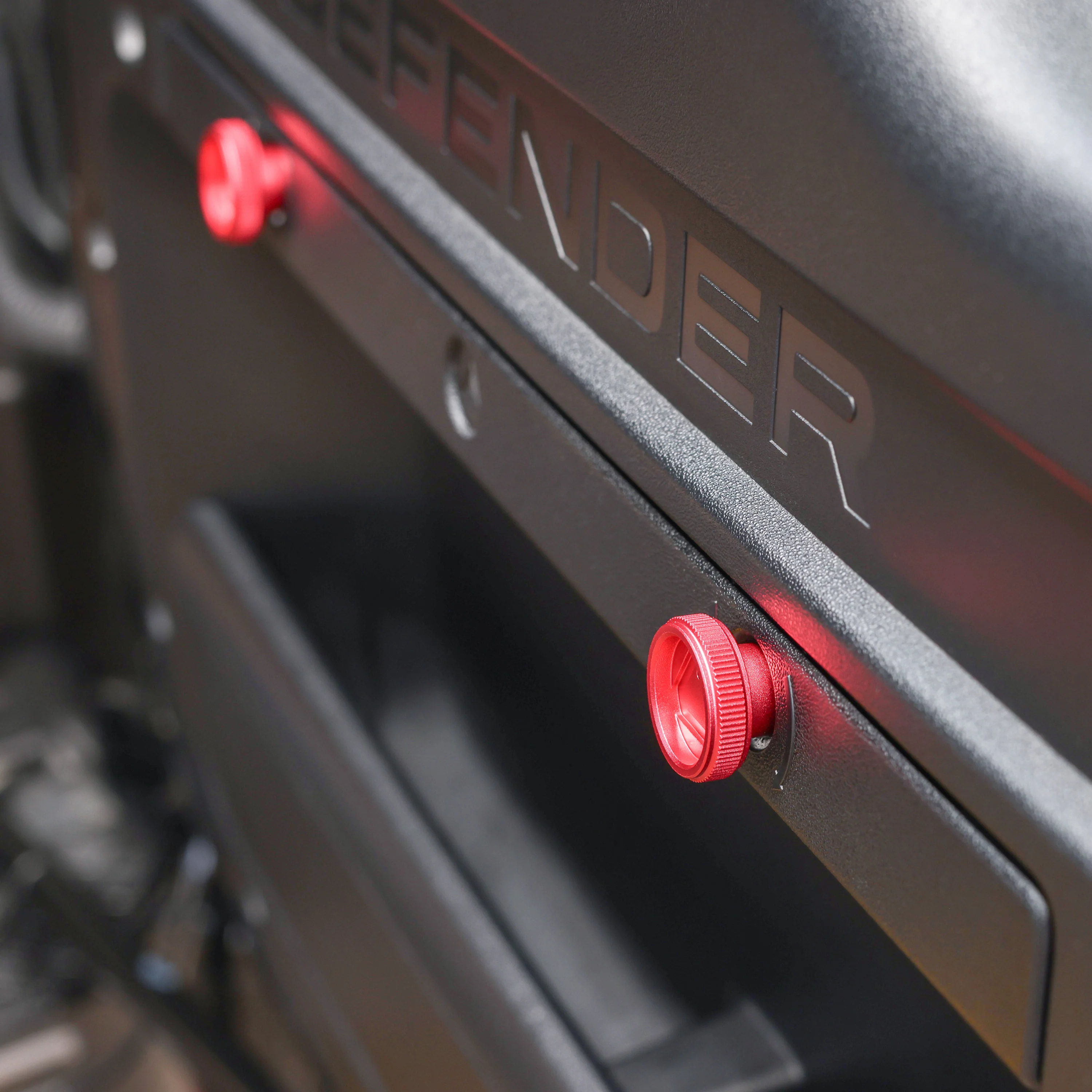 Warning Triangle Hatch Knobs for Land Rover Defender L663 - Red - Image 3