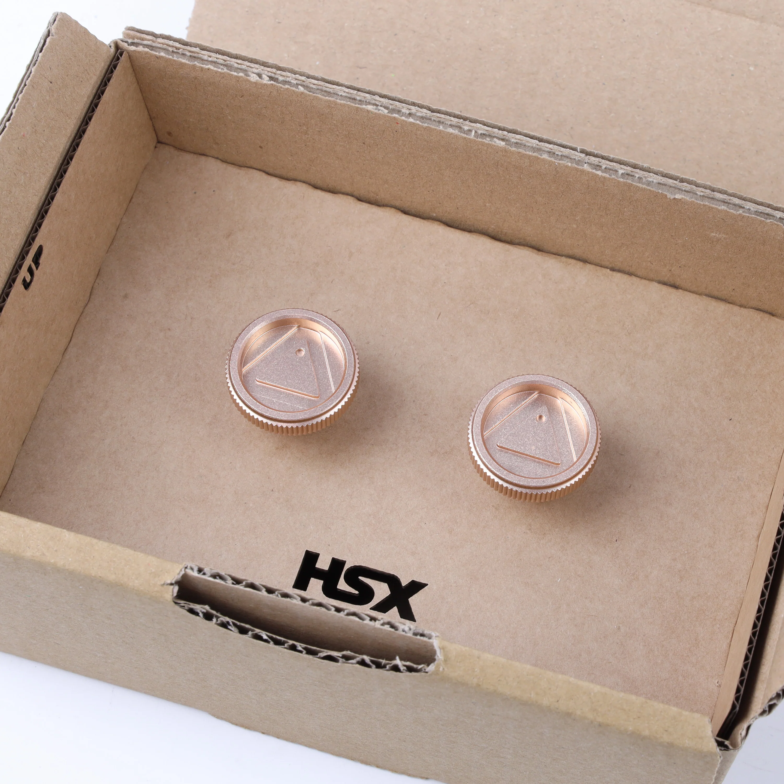 Warning Triangle Hatch Knobs for Land Rover Defender L663 - Rose Gold - Image 4