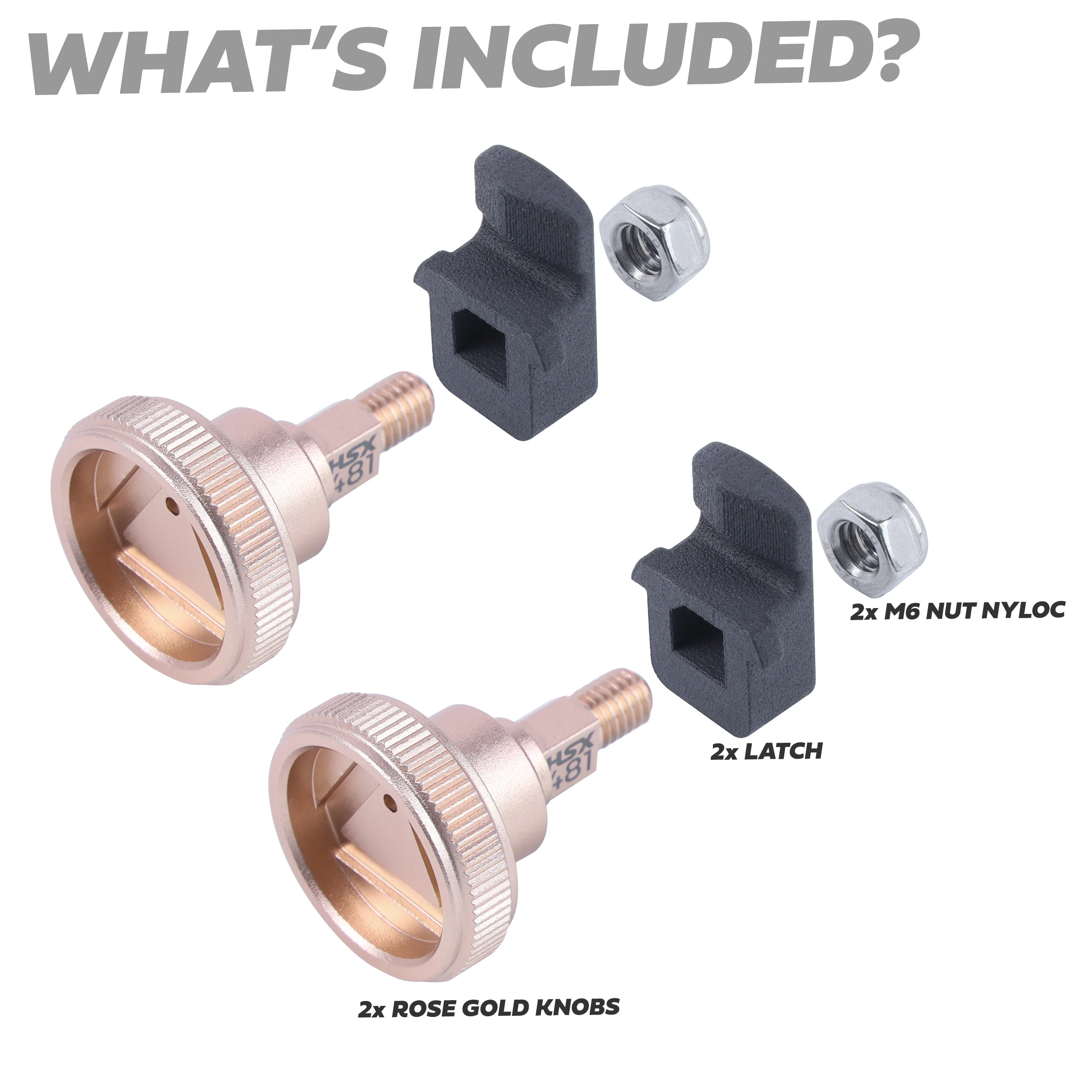 Warning Triangle Hatch Knobs for Land Rover Defender L663 - Rose Gold - Image 6