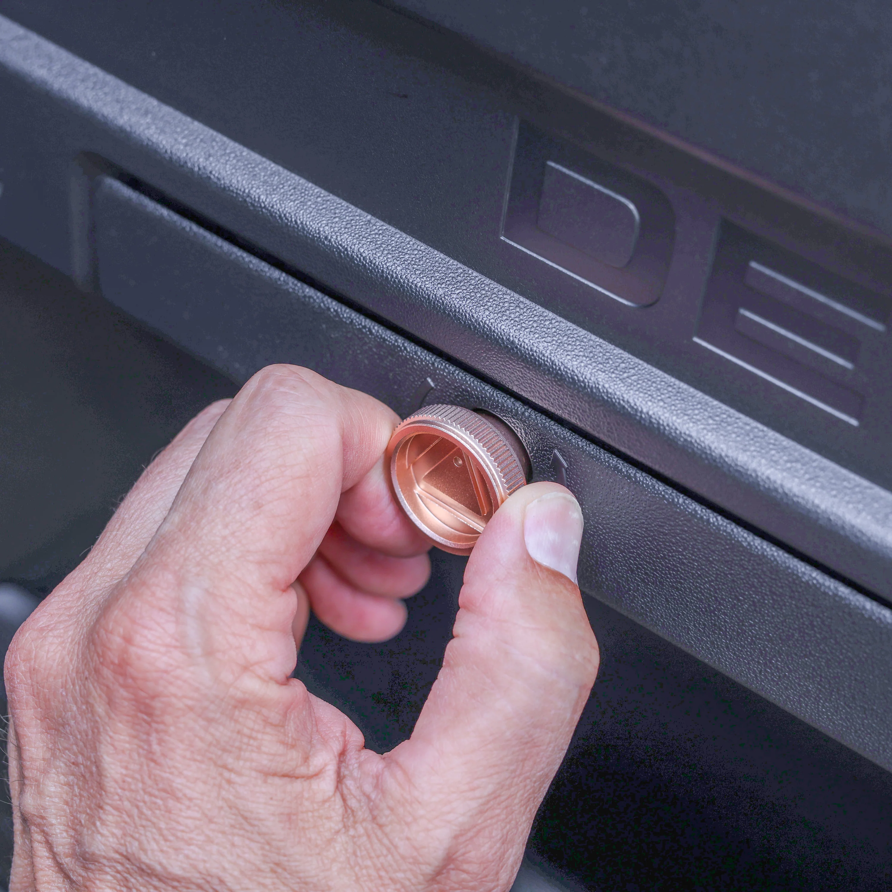 Warning Triangle Hatch Knobs for Land Rover Defender L663 - Rose Gold - Image 8