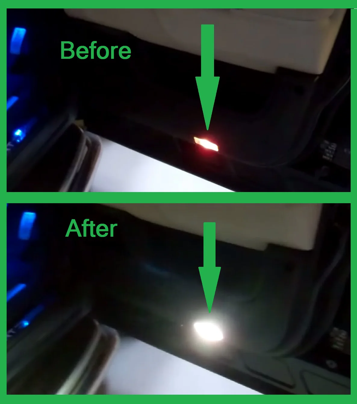 WHITE LED Door Courtesy Lights for Range Rover L405 (4pc) - Image 6