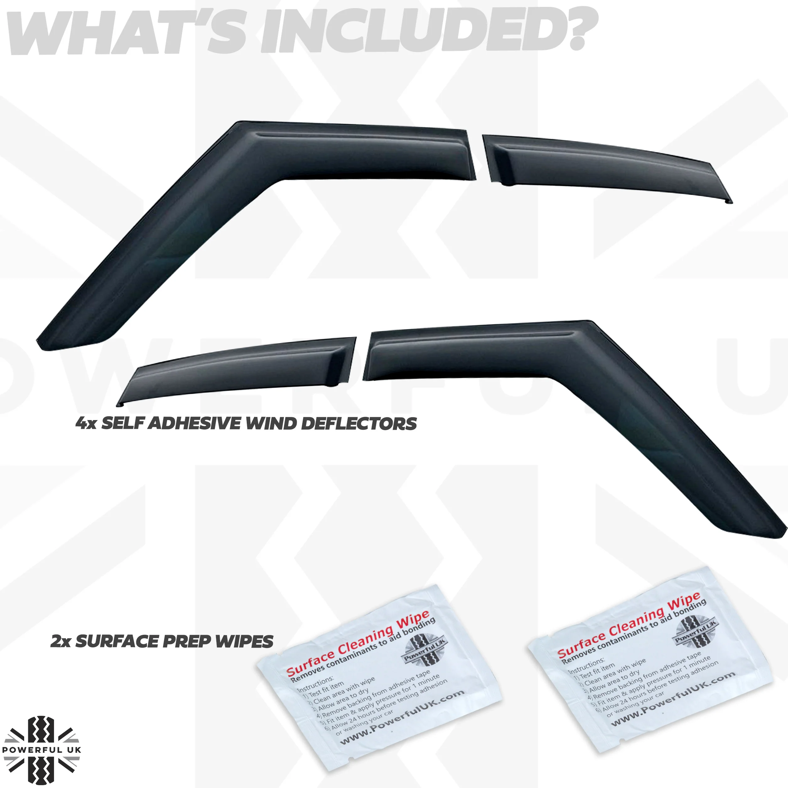 Wind / Rain Deflector Kit ( 4 door model ) for Range Rover Evoque - Image 3