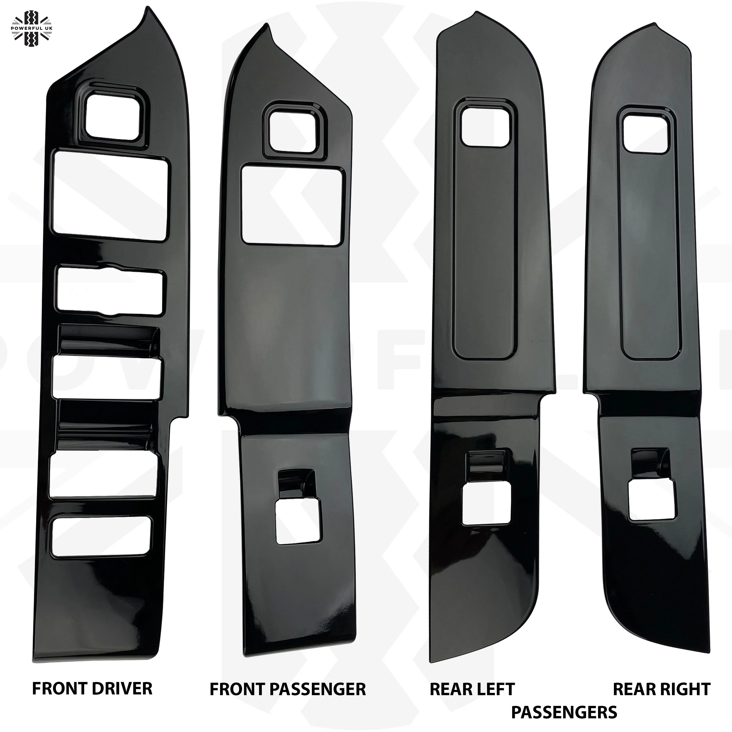 Window Switch Surround Trim - Gloss Black - for Land Rover Defender L663 LHD - Image 2