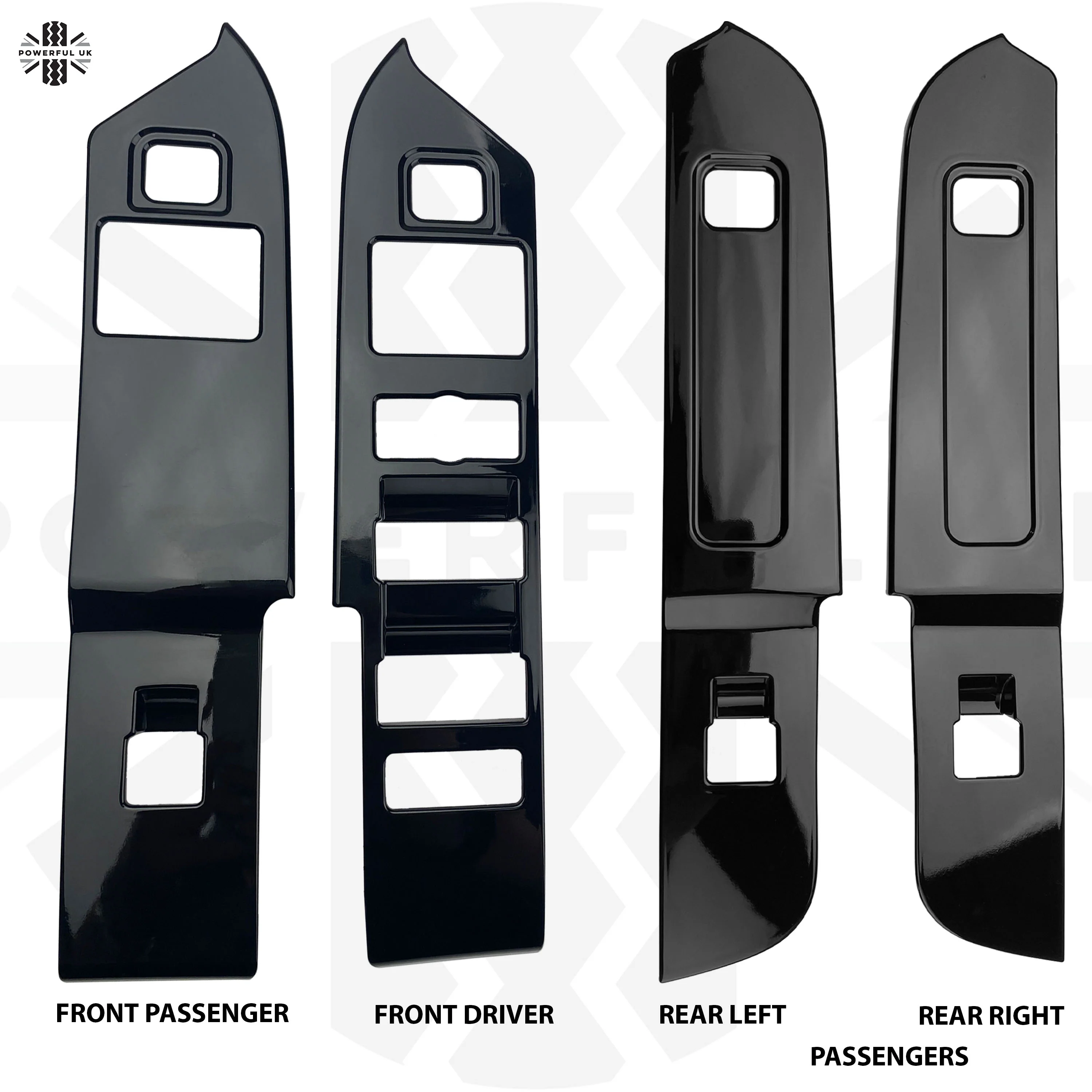 Window Switch Surround Trim - Gloss Black - for Land Rover Defender L663 RHD - Image 2