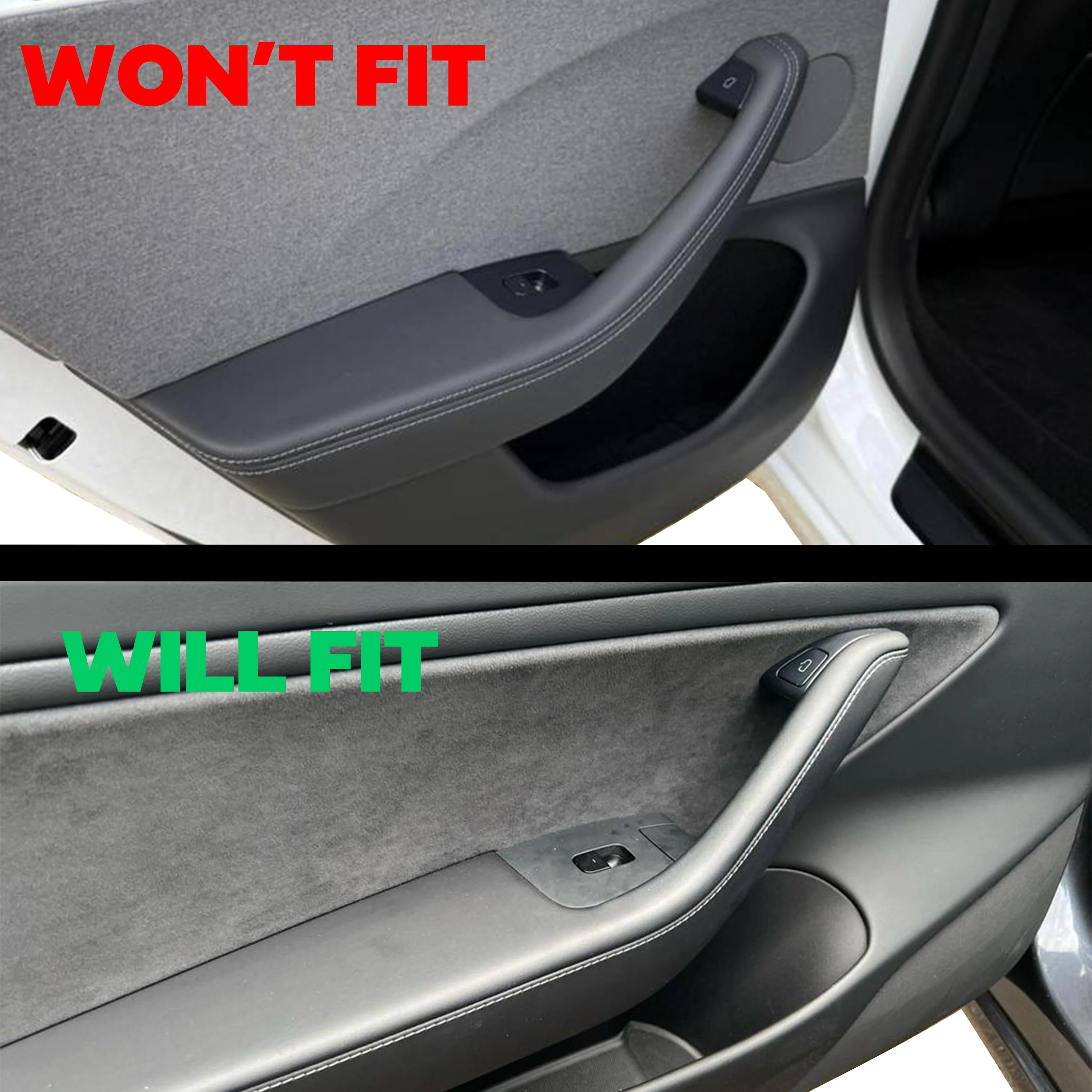 Window Switch Surrounds Trim in Carbon Fibre for Tesla Model 3 - LHD - Image 6