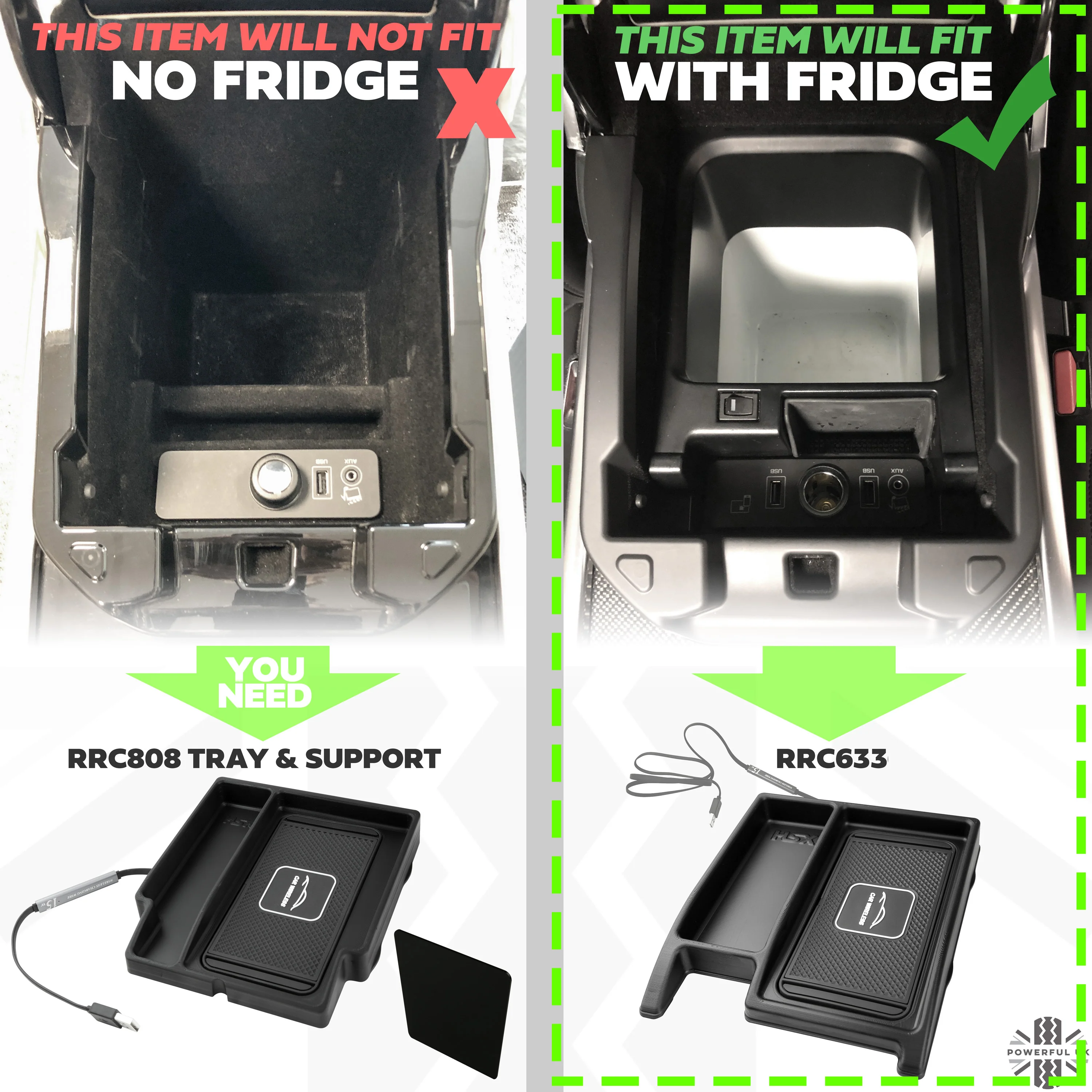 Wireless Charging Tray for Range Rover Sport L494 2014-17 (for vehicles WITH fridge) - Image 11