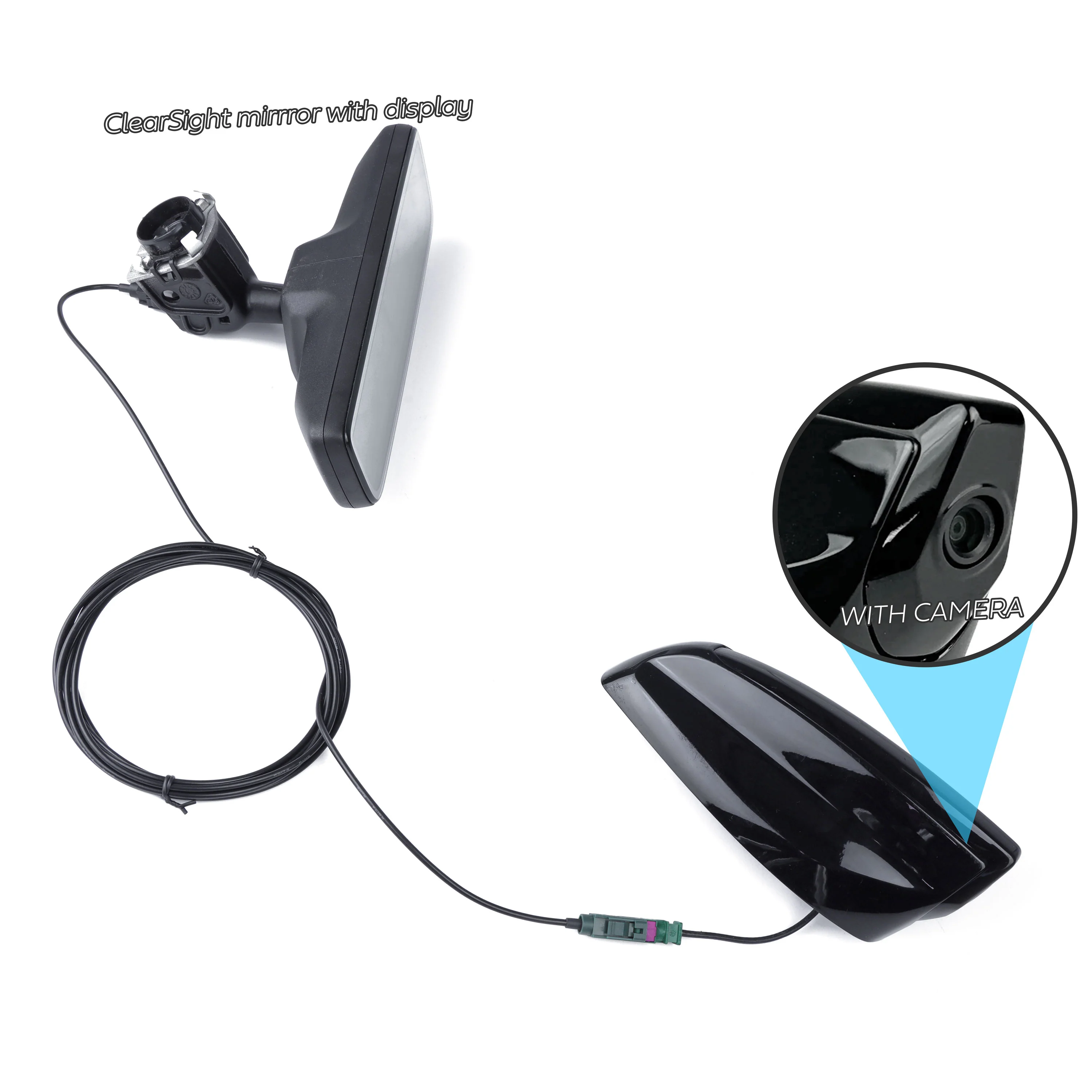Wiring Loom for ClearSight Rear-view Mirror System for Land Rover Defender 90 - Image 4