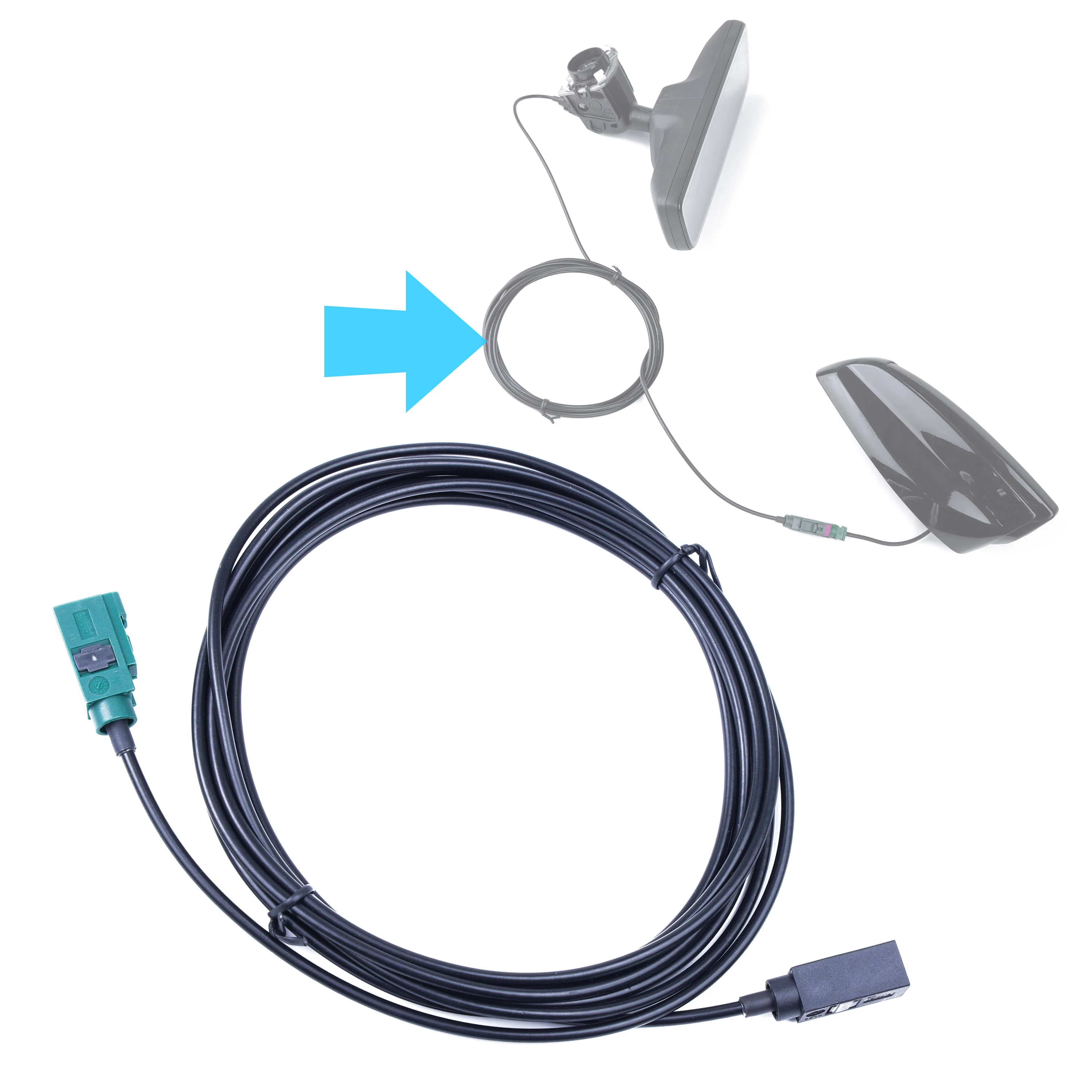 Wiring Loom for ClearSight Rear-view Mirror System for Land Rover Defender 90 - Image 7