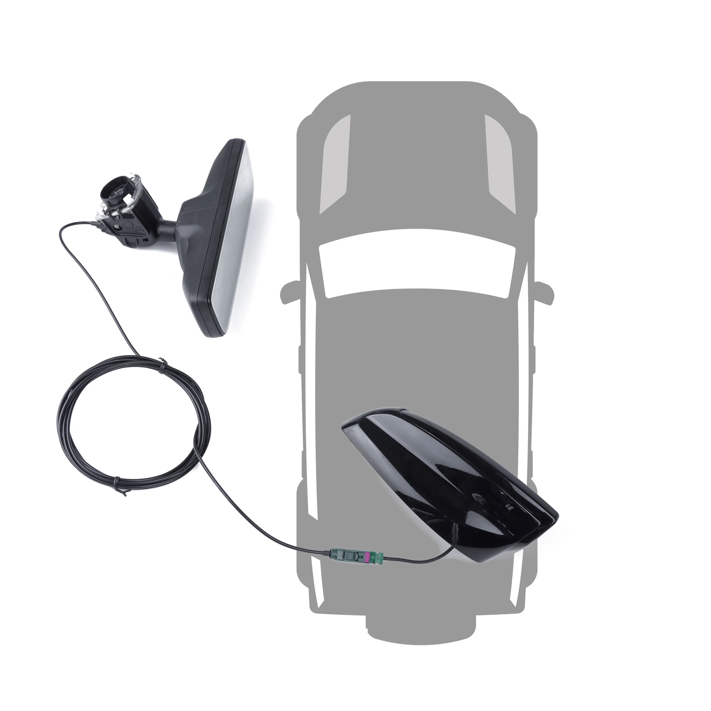 Wiring Loom for ClearSight Rear-view Mirror System for Land Rover Defender 110 - Image 2